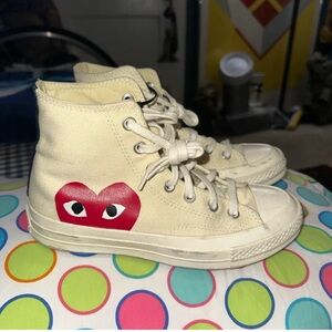 Comme des Garcons Kids Sneakers - Cream and Red